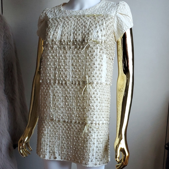 Manoush Dresses & Skirts - EUC Manoush Micro Mini Dress with Fringe